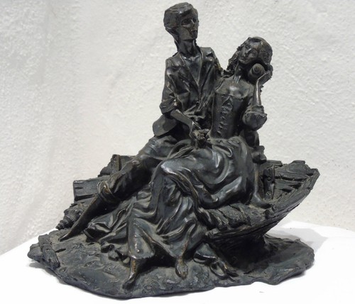 Alte skulptur liebespaar - alte,