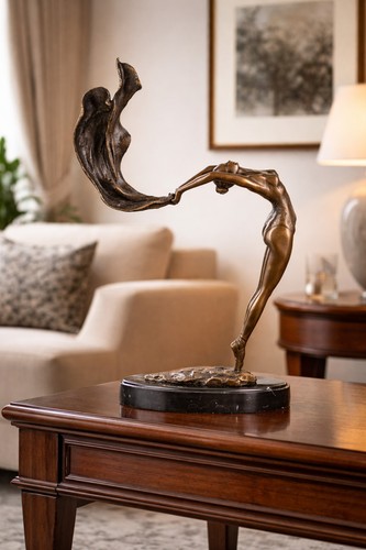 Bronze skulptur ballerina mit - ballerina,