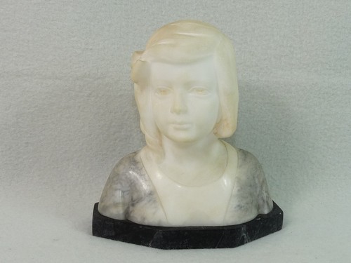 Alabaster büste junge frau - büste,