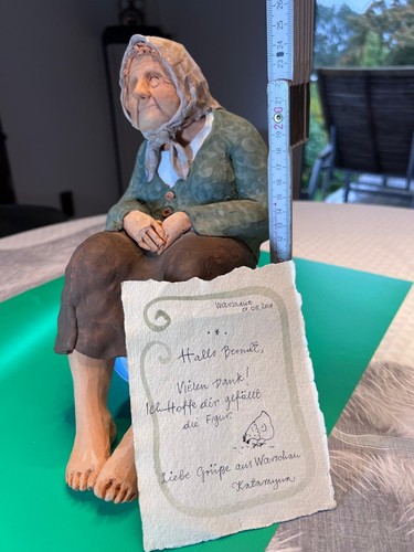 Künstler tonfigur alte - tonfigur, frau