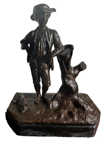 Alte bronzefigur eines - bronzefigur,
