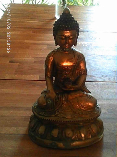 Alte buddha statue - -, aus