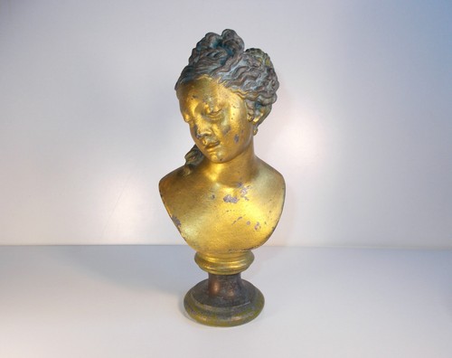 Alte metall skulptur büste - alte,