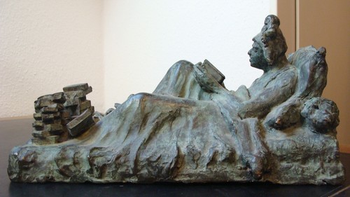 Alte designer bronze figur - bronze,