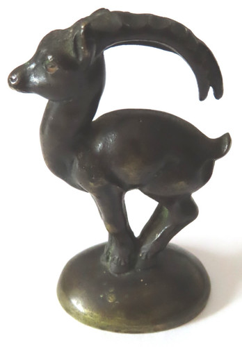 Kleine alte steinbock figur - alte,