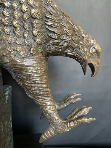 Alte bronze statue adler - bronze,