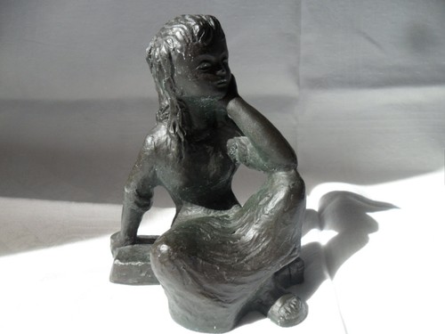 Alte zinkguss figur skulptur - ,