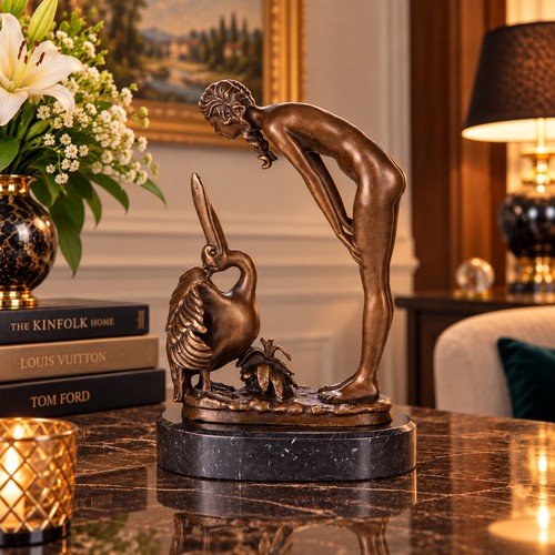 Bronze skulptur frau - bronze,