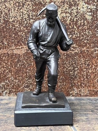 Bronze skulptur bergmann - bronze,